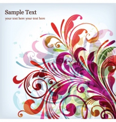 Floral graphics vector image