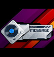 Turntable modern musical banner vector image