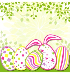 Springtime Easter Holiday Greeting Card vector image