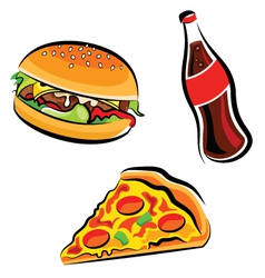 Fast food vector image
