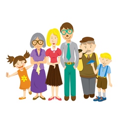 Cartoon family vector image