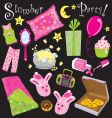 Slumber party vector image