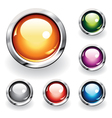 Glossy buttons vector image