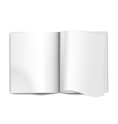 Magazine blank pages vector image