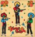 Mariachi band vector image