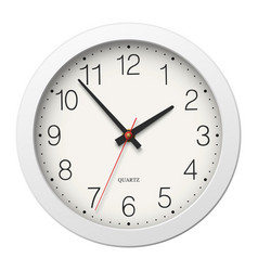 White clock Royalty Free Vector Image - VectorStock