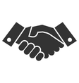 Handshake icon vector image