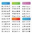 Large icon set vector image