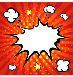 Comic speech bubble comic backgound vector image