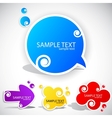 Colorful paper bubble for speech vector image