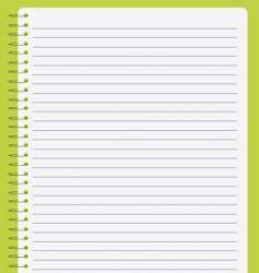 Blank notepad Blank notepad vector image