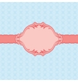 Template frame design for greeting card vector image