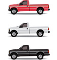 Pick-up trucks vector image