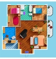 Architectural Floor Plan vector image
