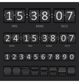 Scoreboard Countdown Timer vector image