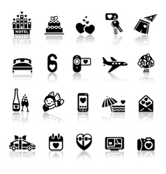 Valentines day icons vector image