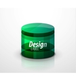Glass cylinder vector image