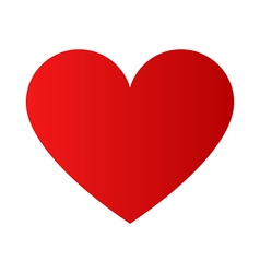 Red heart symbol vector image