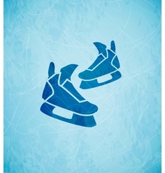 Skates background vector image
