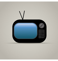 Web icon of retro tv vector image