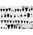 Light bulbs set vector image