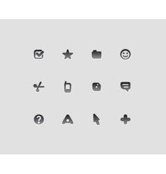 Interface icons vector image