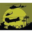 Military operation vector image