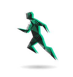 Sports man running vector image