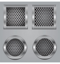 Metal squares vector image