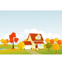 Nice house vector image