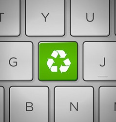 Recycle Sign Keyboard Recycle Sign Keyboard vector image