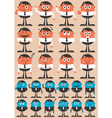 Character Emotions vector image