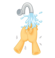 Washing hands vector image