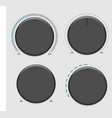 Four volume dial vector image