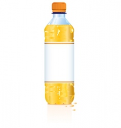 Plastic drink bottle vector image