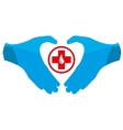 Blood Donation Emblem Template vector image