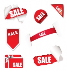 Shop sale elements vector image