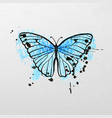 Stylized blue butterfly Stylized blue butterfly vector image
