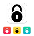 Padlock icon vector image