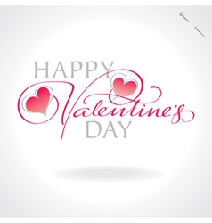 Valentines hand lettering vector image