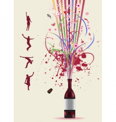 Magic bottle vector image