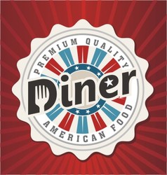 Diner vector image