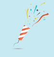 Party popper vector image