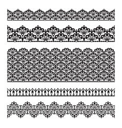 Seamless lace set vector image