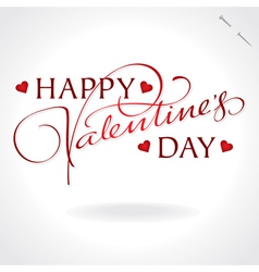 Valentines hand lettering vector image
