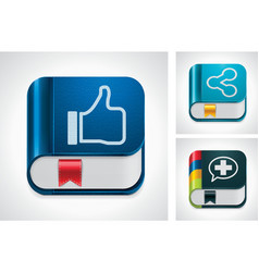Social media sharing vector image