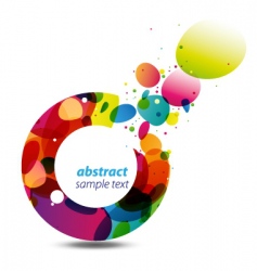 Circle of colors background vector image