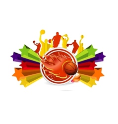 Basketball logo vector image