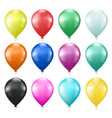 Set of colorful balloons vector image