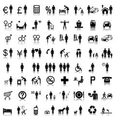 Website and internet icons vector image